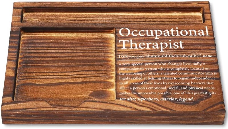 CWGOTC Occupational Therapist Gifts for Women, Wooden Sticky Note Pad Holder, Appreciation Gifts for OT, Graduation, Birthday, Christmas, Therapy Week Thank You Gift for Occupational Therapy YCB57 - Image 1